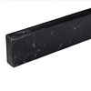 Plint marmerlook zwart - kwartscomposiet - gepolijst (glans) - 2 cm dik - op maat - muurplint / vloerplint van glanzende zwarte marmer imitatie van quarts / quartz composiet