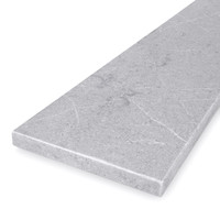 Vensterbank natuursteen look grijs - kwartscomposiet - gepolijst (glans) - 2 cm