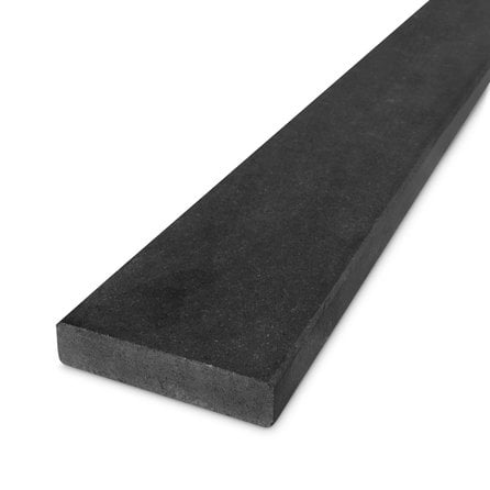 Dorpel binnendeur - nero assoluto graniet - gezoet (mat) - 3 cm dik - op maat - matte zwart (absolute black) graniet stofdorpel / deurdorpel