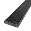 Dorpel binnendeur - steel grey graniet - gepolijst (glans) - 2 cm dik - op maat - glanzend silver grey graniet stofdorpel / deurdorpel