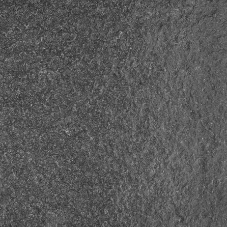 Wastafelblad - nero assoluto graniet - gevlamd (anticato) - 2 cm dik - op maat - gebrande zwart (absolute black) graniet - voor opzet wasbak / waskom