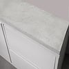 Blad - bianco carrara marmer - gezoet (mat) - 2 cm dik - op maat - matte wit marmer