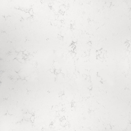 Werkblad marmerlook wit - kwartscomposiet - gepolijst (glans) - 2 cm dik - op maat - glanzende witte bianco carrara imitatie van quarts / quartz composiet