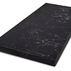 Werkblad marmerlook zwart - kwartscomposiet - gepolijst (glans) - 2 cm dik - op maat - glanzende zwarte marmer imitatie van quarts / quartz composiet