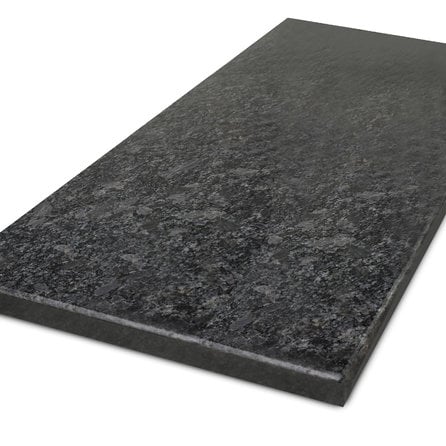 Werkblad - steel grey graniet - gepolijst (glans) - 2 cm dik - op maat - glanzend silver grey graniet
