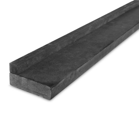 Raamdorpel vlak - Nero Assoluto graniet - gezoet (mat) - 3 cm dik - op maat - Vensterbank buiten / onderdorpel / waterkering  matte zwart (absolute black) graniet