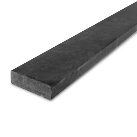 Raamdorpel vlak - Nero Assoluto graniet - gezoet (mat) - 3 cm dik - op maat - Vensterbank buiten / onderdorpel / waterkering  matte zwart (absolute black) graniet