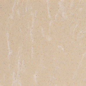 Sample crema marfil look - marmercomposiet - gepolijst (glans) - 10x5x2 cm