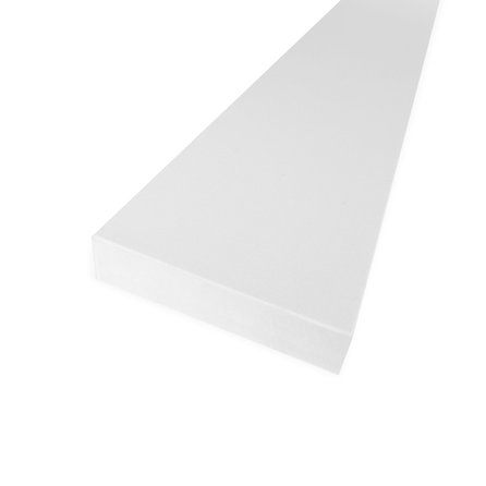 Dorpel binnendeur wit - marmercomposiet - gepolijst (glans) - 3 cm dik - op maat - glanzende witte marmer composiet stofdorpel / deurdorpel