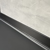 Plint zwart - kwartscomposiet - gepolijst (glans) - 2 cm dik - op maat - muurplint / vloerplint van glanzende zwarte quarts / quartz composiet