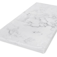Werkblad marmerlook wit luxe - kwartscomposiet - gepolijst (glans) - 2 cm
