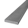 Dorpel binnendeur betonlook grijs - kwartscomposiet - gezoet (mat) - 2 cm dik - op maat - mat grijze beton imitatie quarts / quartz composiet stofdorpel / deurdorpel