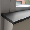 Vensterbank betonlook grijs - kwartscomposiet - gezoet (mat) - 2 cm dik - op maat - mat grijze beton imitatie van quarts / quartz composiet