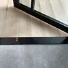 Dorpel binnendeur zwart - kwartscomposiet - gepolijst (glans) - 2 cm dik - op maat - glanzende zwarte quarts / quartz composiet stofdorpel / deurdorpel