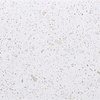 Plint terrazzo wit - marmercomposiet - gepolijst (glans) - 2 cm dik - op maat - glanzende witte marmer composiet