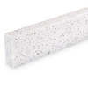 Plint terrazzo wit - marmercomposiet - gepolijst (glans) - 2 cm dik - op maat - glanzende witte marmer composiet