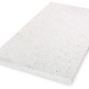 Blad terrazzo wit - marmercomposiet - gepolijst (glans) - 2 cm dik - op maat - glanzende witte marmer composiet