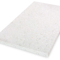 Blad terrazzo wit - marmercomposiet - gepolijst (glans) - 2 cm