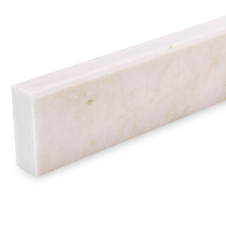 Plint marmerlook crème - kwartscomposiet - gezoet (mat) - 2 cm dik - op maat - matte taj mahal imitatie van quarts / quartz composiet