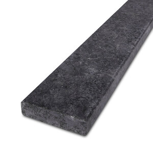 Dorpel - steel grey graniet - leather finish - 3 cm