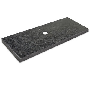 Wastafelblad - steel grey graniet - gepolijst (glans) - 3 cm