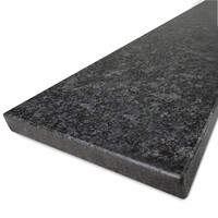 Vensterbank - steel grey graniet - gepolijst (glans) - 3 cm