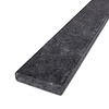 Dorpel binnendeur - steel grey graniet - leather finish (mat) - 2 cm dik - op maat - leer / leder look silver grey graniet stofdorpel / deurdorpel