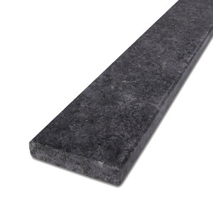 Dorpel - steel grey graniet - leather finish - 2 cm