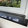 Sample zwart spikkel - kwartscomposiet - gepolijst (glans) - 2 cm dik - op maat - materiaal proefstuk / monster van glanzende zwarte (natuursteen look) quarts / quartz composiet