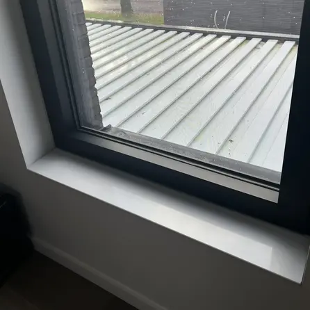 Sample wit - marmercomposiet - gepolijst (glans) - 2 cm dik - op maat - materiaal proefstuk / monster van glanzende witte marmer composiet