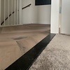 Sample marmerlook zwart - kwartscomposiet - gepolijst (glans) - 2 cm dik - op maat - materiaal proefstuk / monster van glanzende zwarte marmer imitatie van quarts / quartz composiet