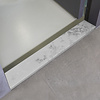 Sample marmerlook wit luxe - kwartscomposiet - gepolijst (glans) - 2 cm dik - op maat - materiaal proefstuk / monster - glanzend witte marmer imitatie van quarts / quartz composiet