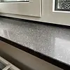 Sample hardsteen look donker - marmercomposiet - gepolijst (glans) - 2 cm dik - op maat - materiaal proefstuk / monster van glanzende arduin imitatie van marmer composiet