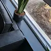 Sample hardsteen look donker - marmercomposiet - gepolijst (glans) - 2 cm dik - op maat - materiaal proefstuk / monster van glanzende arduin imitatie van marmer composiet