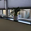 Sample hardsteen look - kwartscomposiet - gepolijst (glans) - 2 cm dik - op maat - materiaal proefstuk / monster van glanzende arduin imitatie van quarts / quartz composiet
