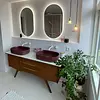 Sample bianco wit - marmercomposiet - gepolijst (glans) - 2 cm dik - op maat - materiaal proefstuk / monster van glanzende witte marmer composiet