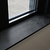 Sample - nero assoluto graniet - gevlamd (anticato) - 2 cm dik - op maat - materiaal proefstuk / monster van gebrande zwart (absolute black) graniet