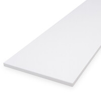 Vensterbank wit - marmercomposiet - gepolijst (glans) - 1,2 cm