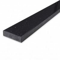 Buitendorpel vlak - hardsteen look donker - marmercomposiet - gepolijst (glans) - 3 cm