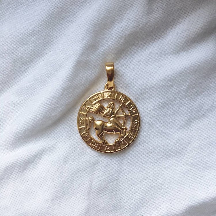 45 cm / Gold Celestial Charm Necklace