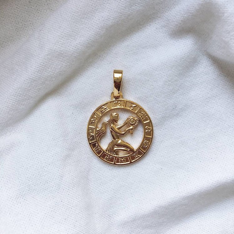 45 cm / Gold Celestial Charm Necklace