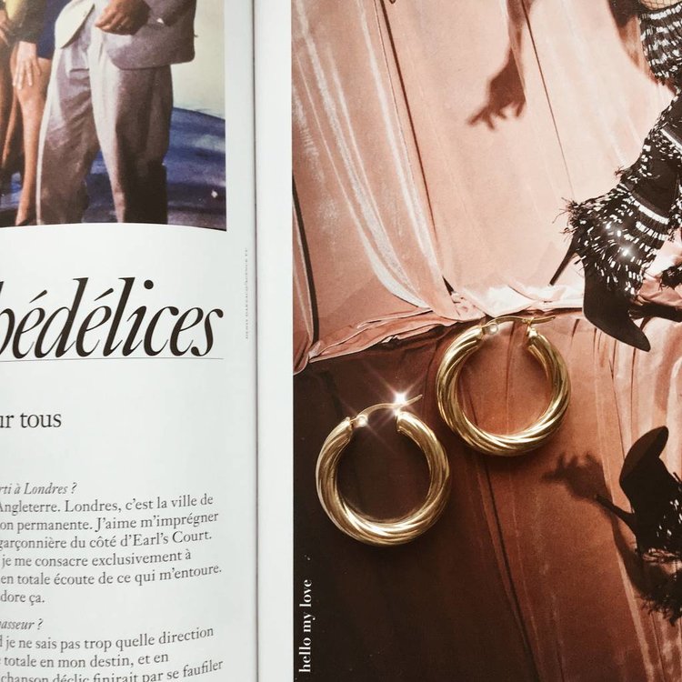 Gold Stella Hoop Earrings