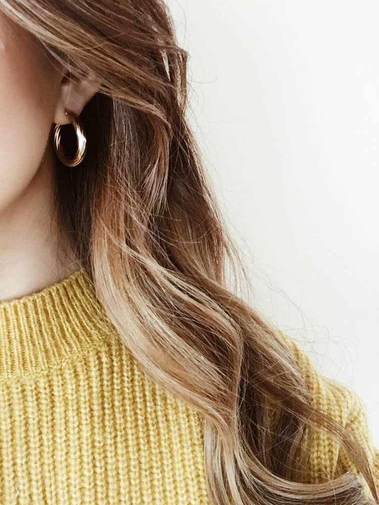 Gold Stella Hoop Earrings