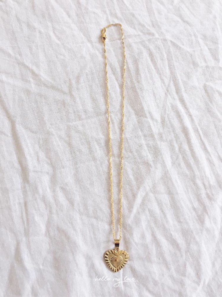 Gold Hearts To Break Necklace