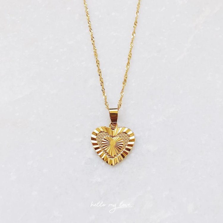 Gold Hearts To Break Necklace