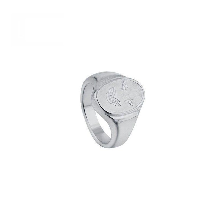 Silver Tiger Signet Ring