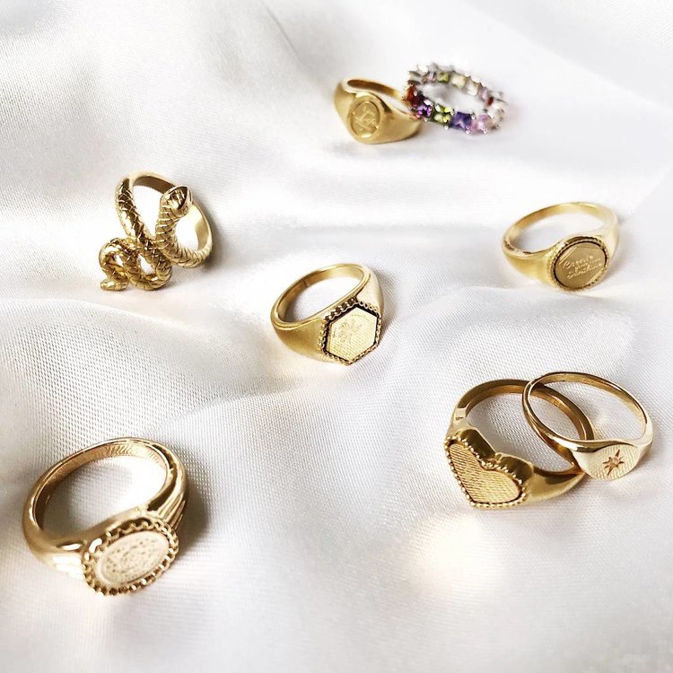 Gold The Life Signet Ring