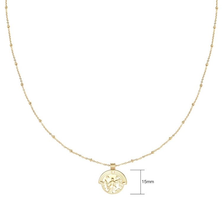 Gold Estee Coin Necklace