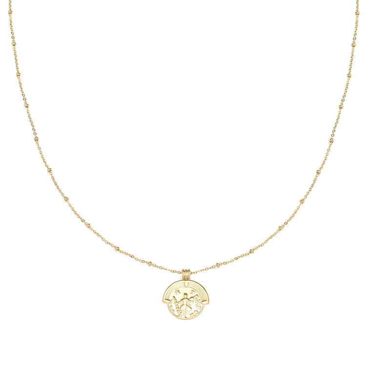 Gold Estee Coin Necklace