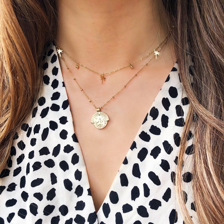 Gold Estee Coin Necklace
